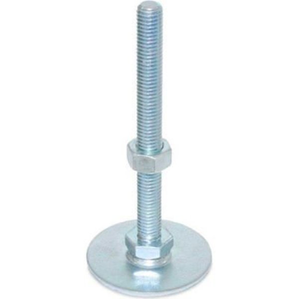 J.W. Winco Leveling Foot - Threaded - 1800 Lbs. Capacity - 1.97" Base Dia. - J.W. Winco 40-50-5/8X11-125-A0-UK